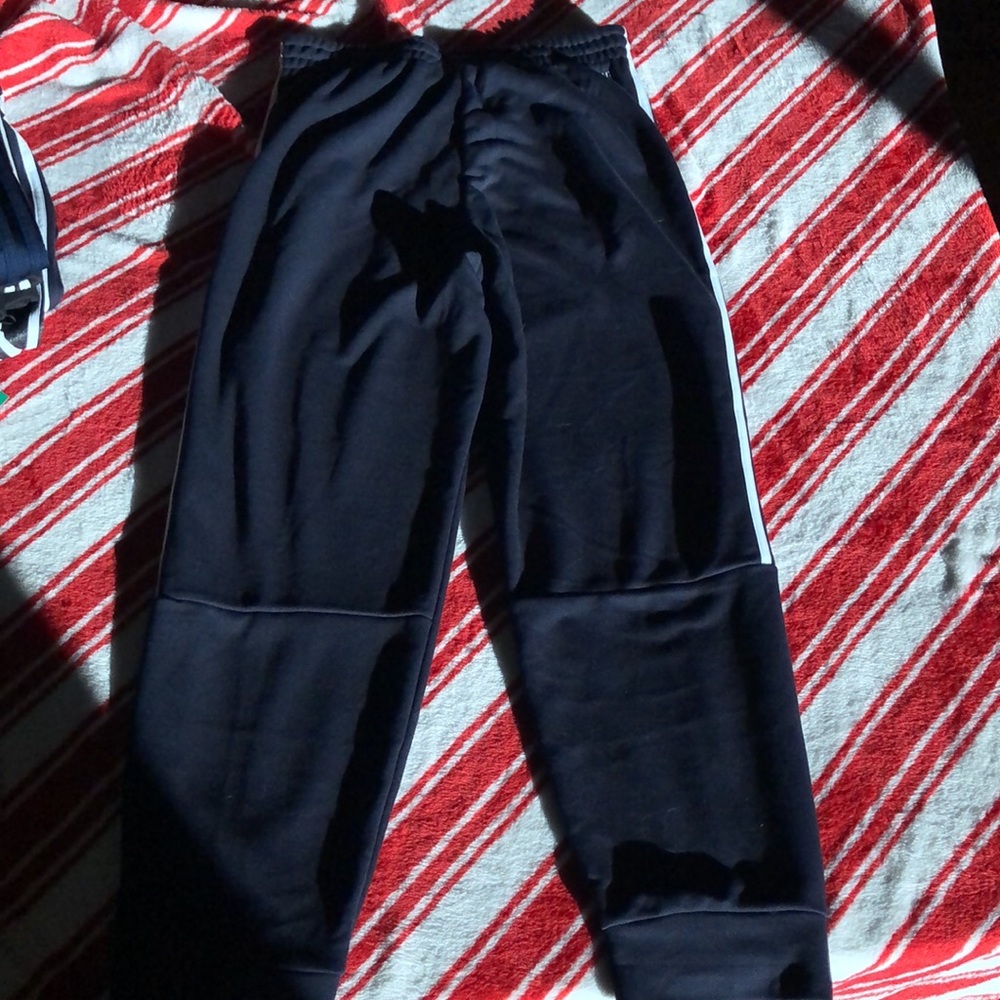 Adidas men’s work out black tapered leg pants NWT - Picture 5 of 7